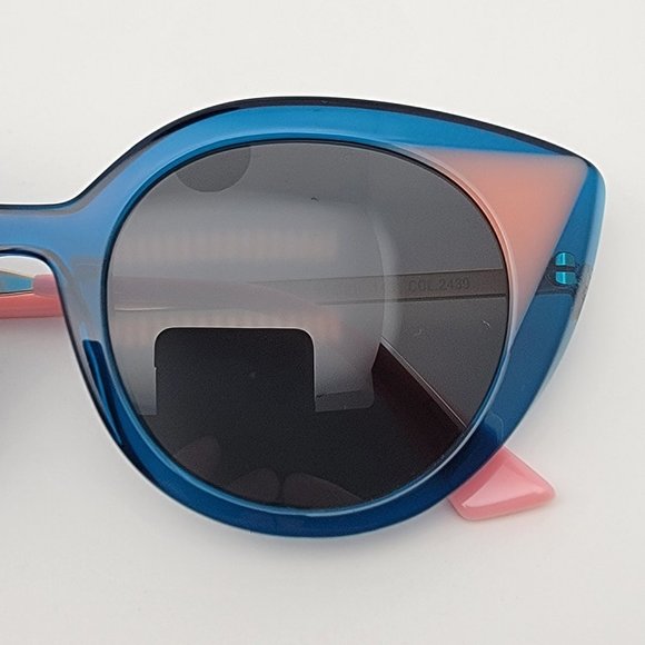 FACE A FACE Paris Prism 2 Col. 2439 Blue Pink Frame Grey Lens Cat Eye Sunglasses main image 8